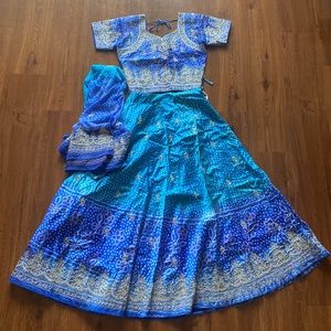 Blue lehenga
